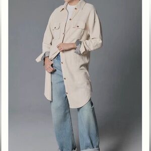 Pilcro Cream Duster Jacket